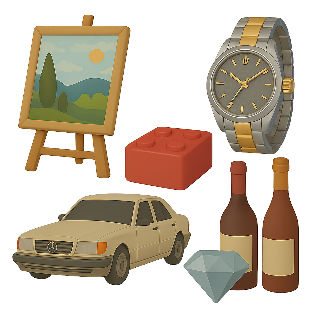 Exemples d'actifs alternatifs