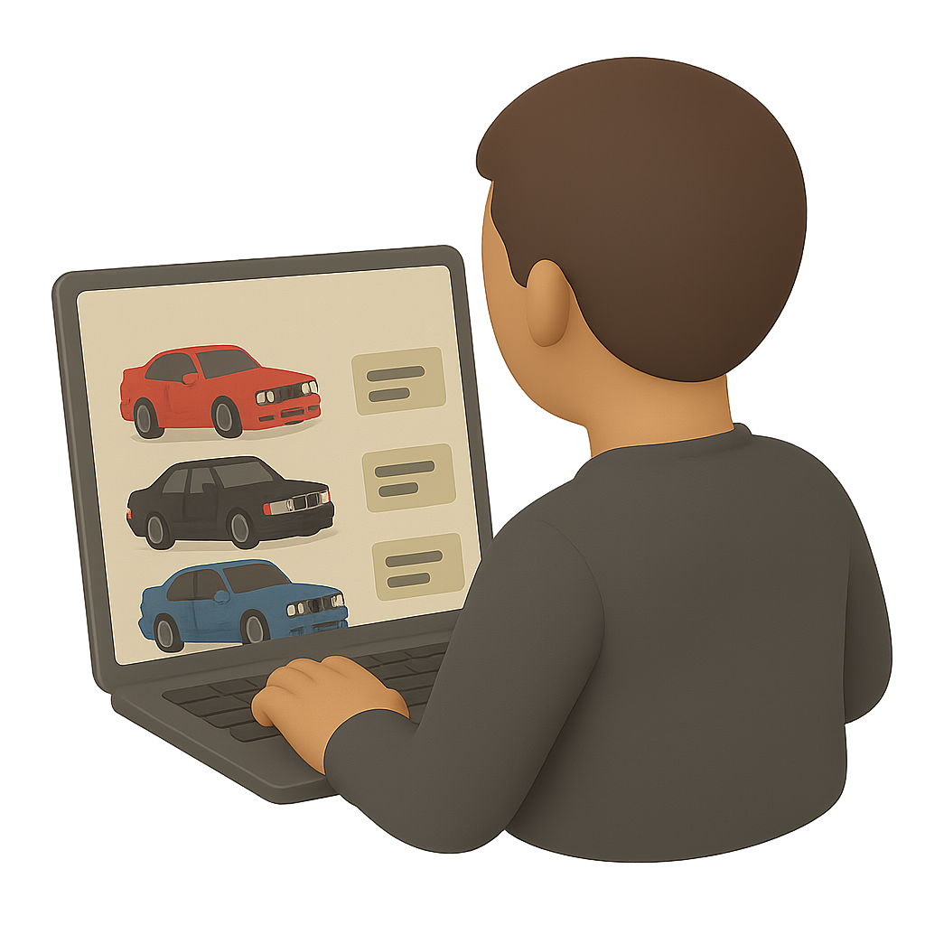 Visuel passionné d'automobile