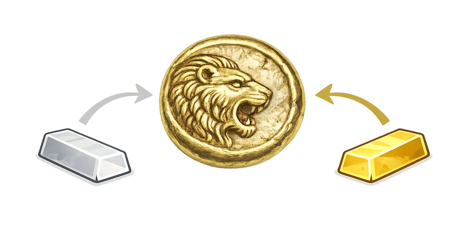 Première pièce au monde : l'électrum, frappée en Lydie